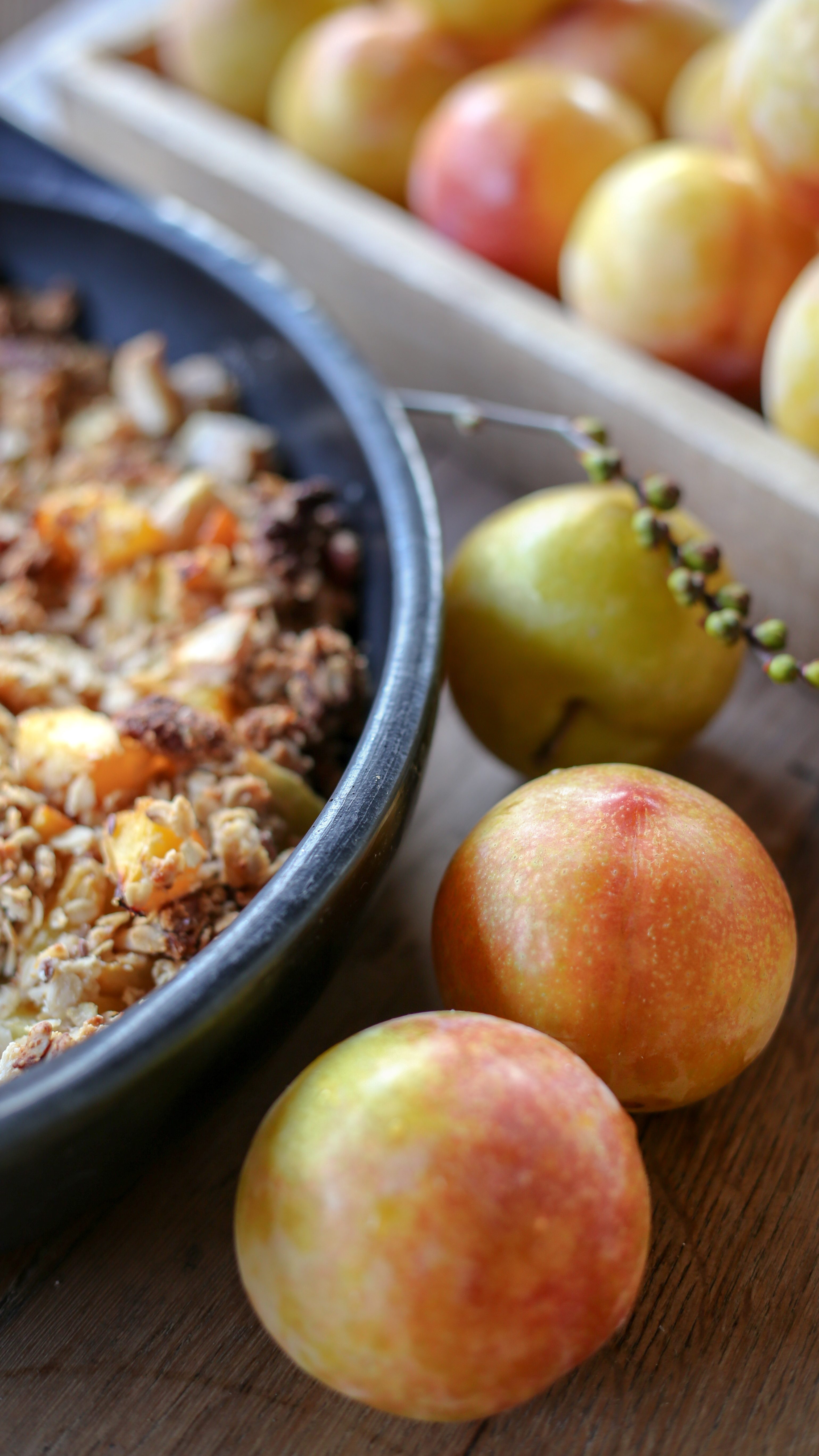 Gezonde Pruimencrumble