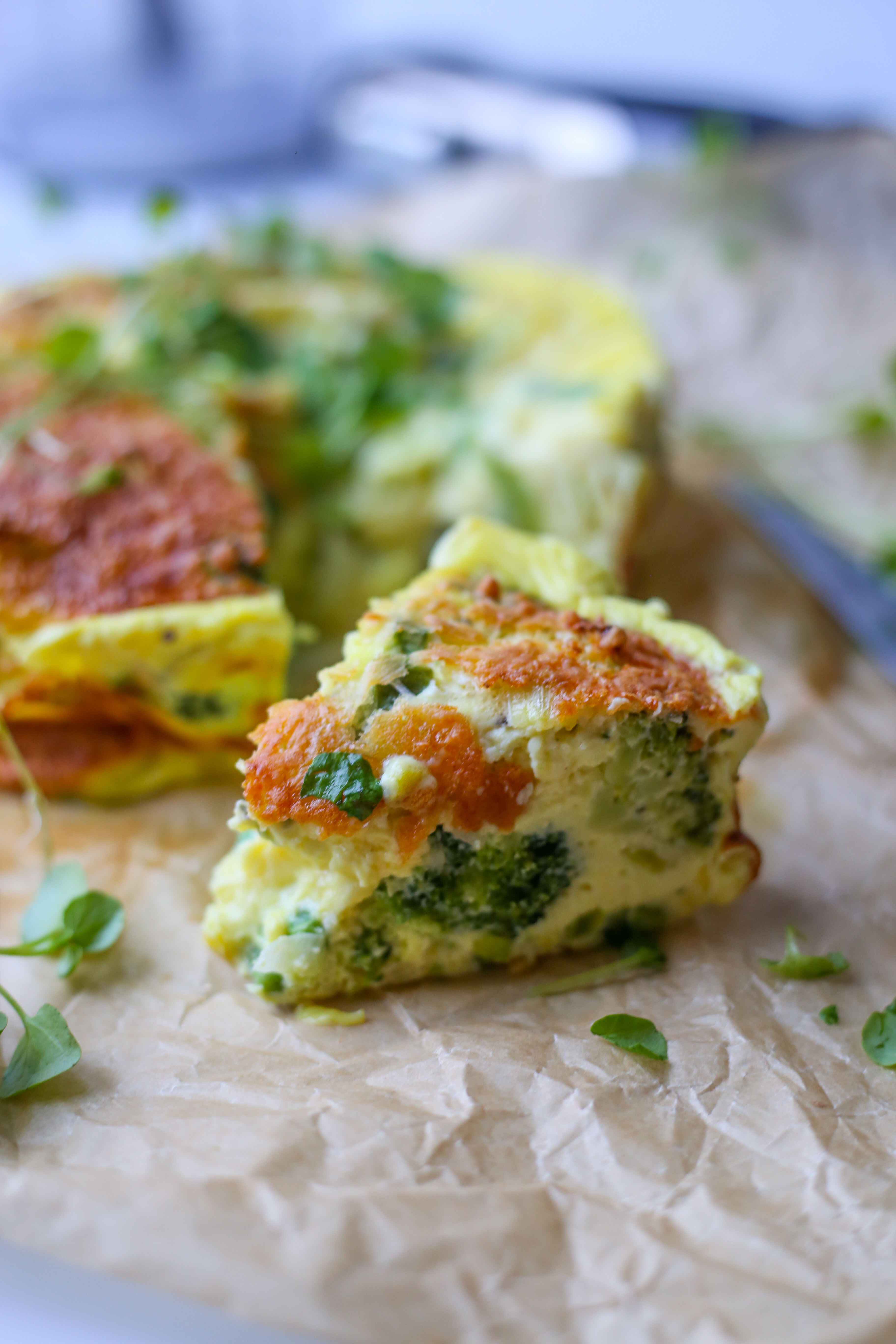 Power quiche met groene groenten