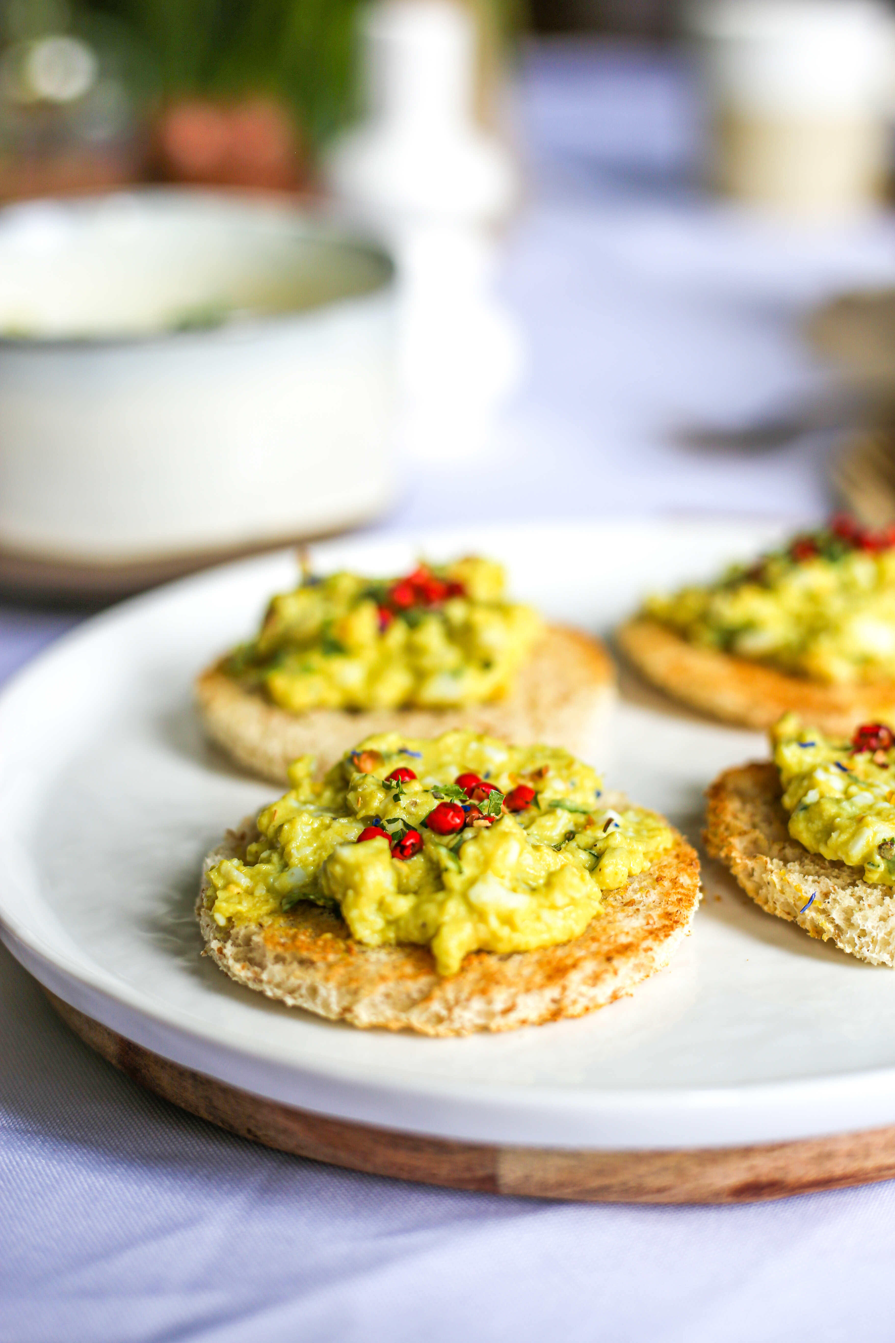 Toast met eiersalade
